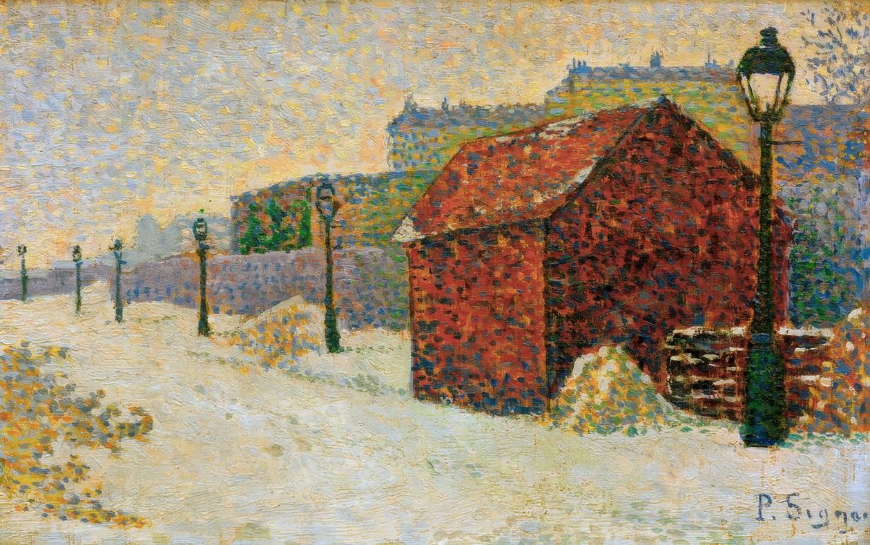 Snø i Montmartre av Paul Signac