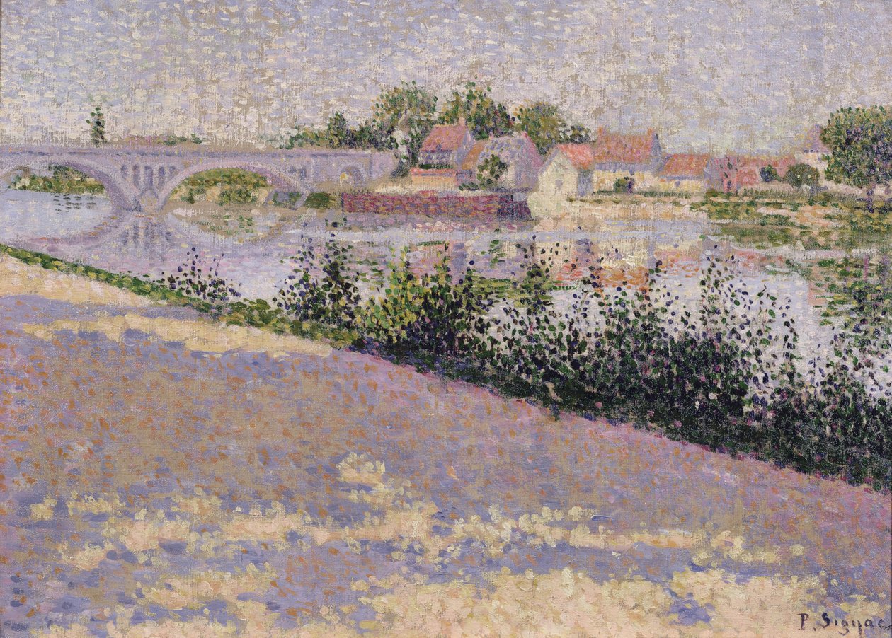 Les Andelys, Port Morin, 1886 av Paul Signac