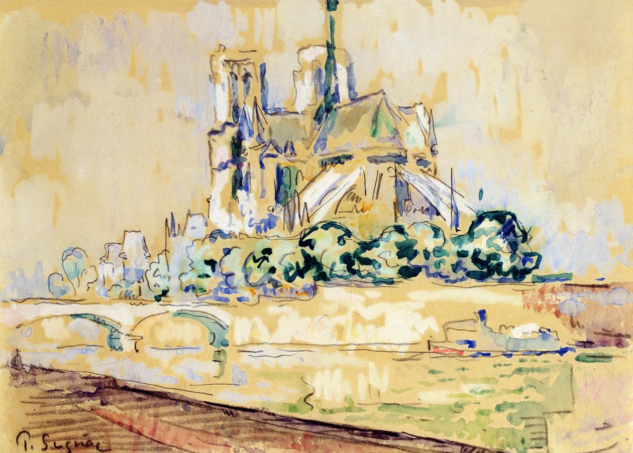Notre Dame, 1885 av Paul Signac