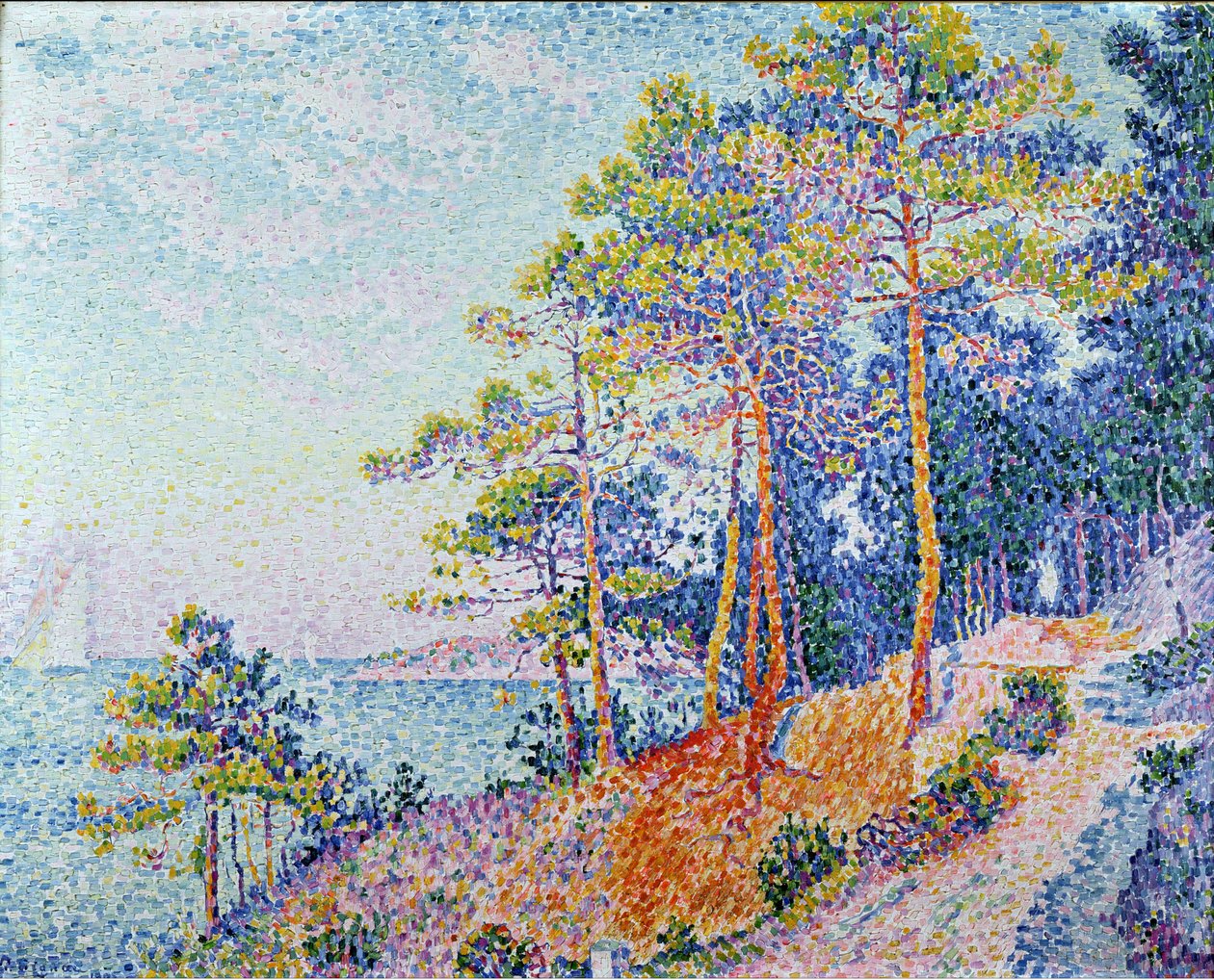 St. Tropez, tollveien, 1905 av Paul Signac