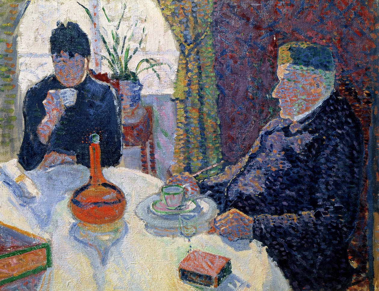 Studie for The Dining Room, ca. 1886 av Paul Signac