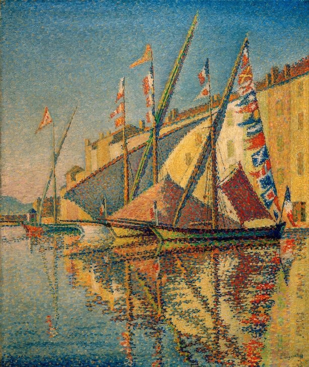Flaggede tartaner av Paul Signac