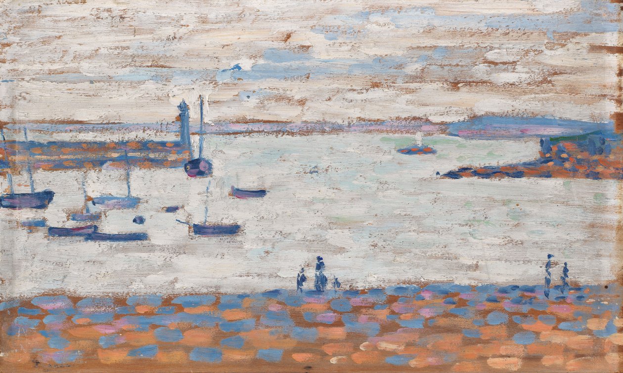Inngangen til havnen, Portrieux av Paul Signac