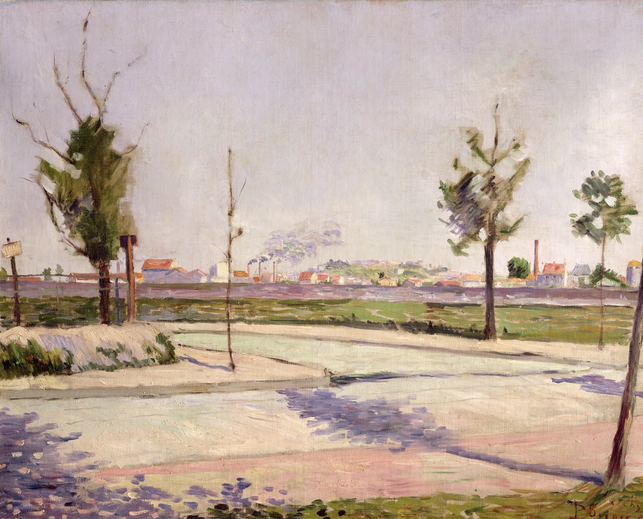 Veien til Gennevilliers, 1883 av Paul Signac