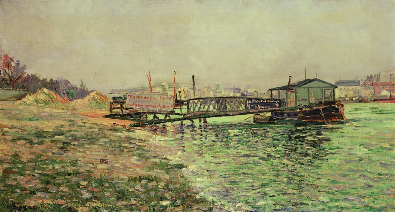 Seinen ved Quai St. Bernard, ca. 1886 av Paul Signac