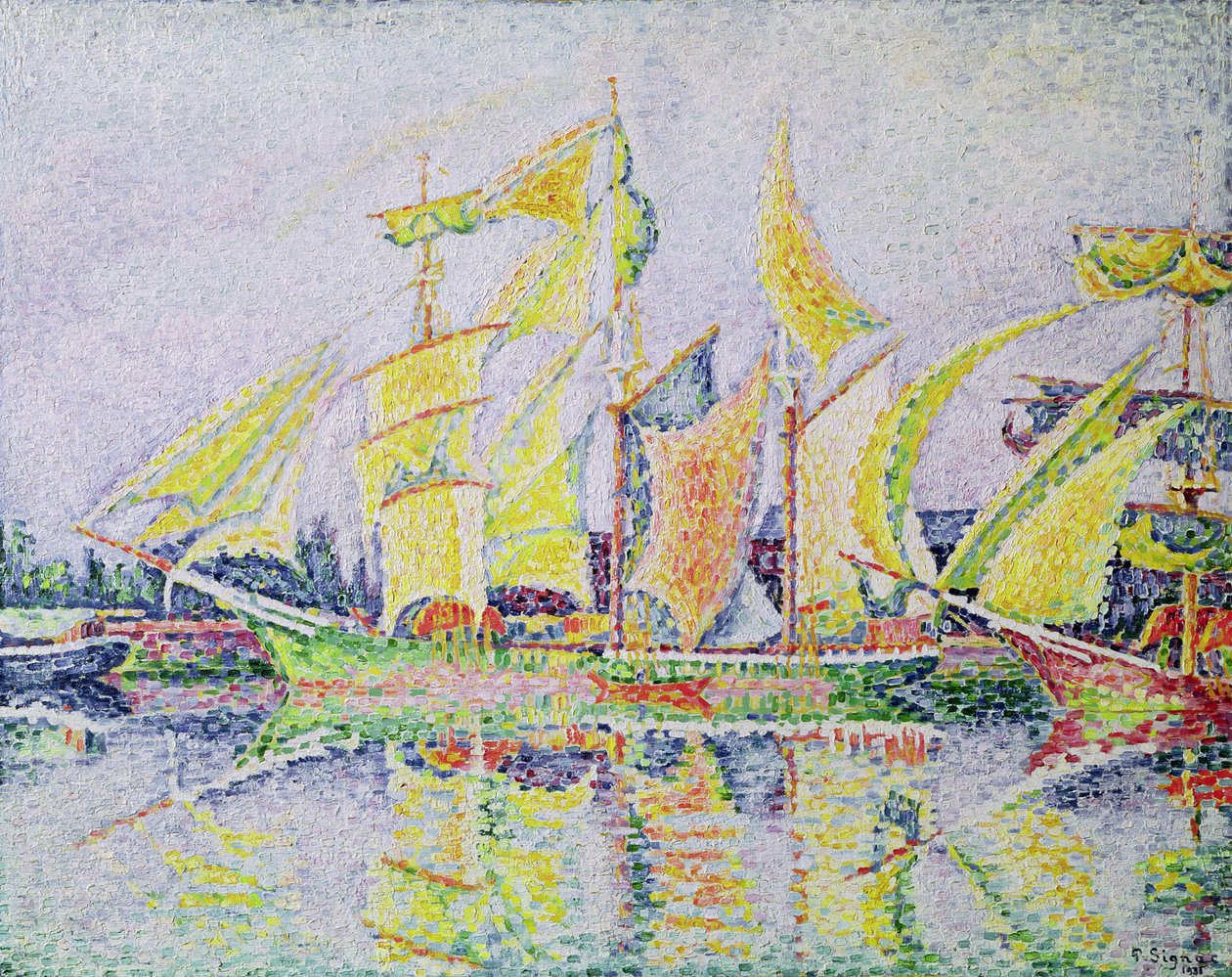 Tre gule master, 1931 av Paul Signac