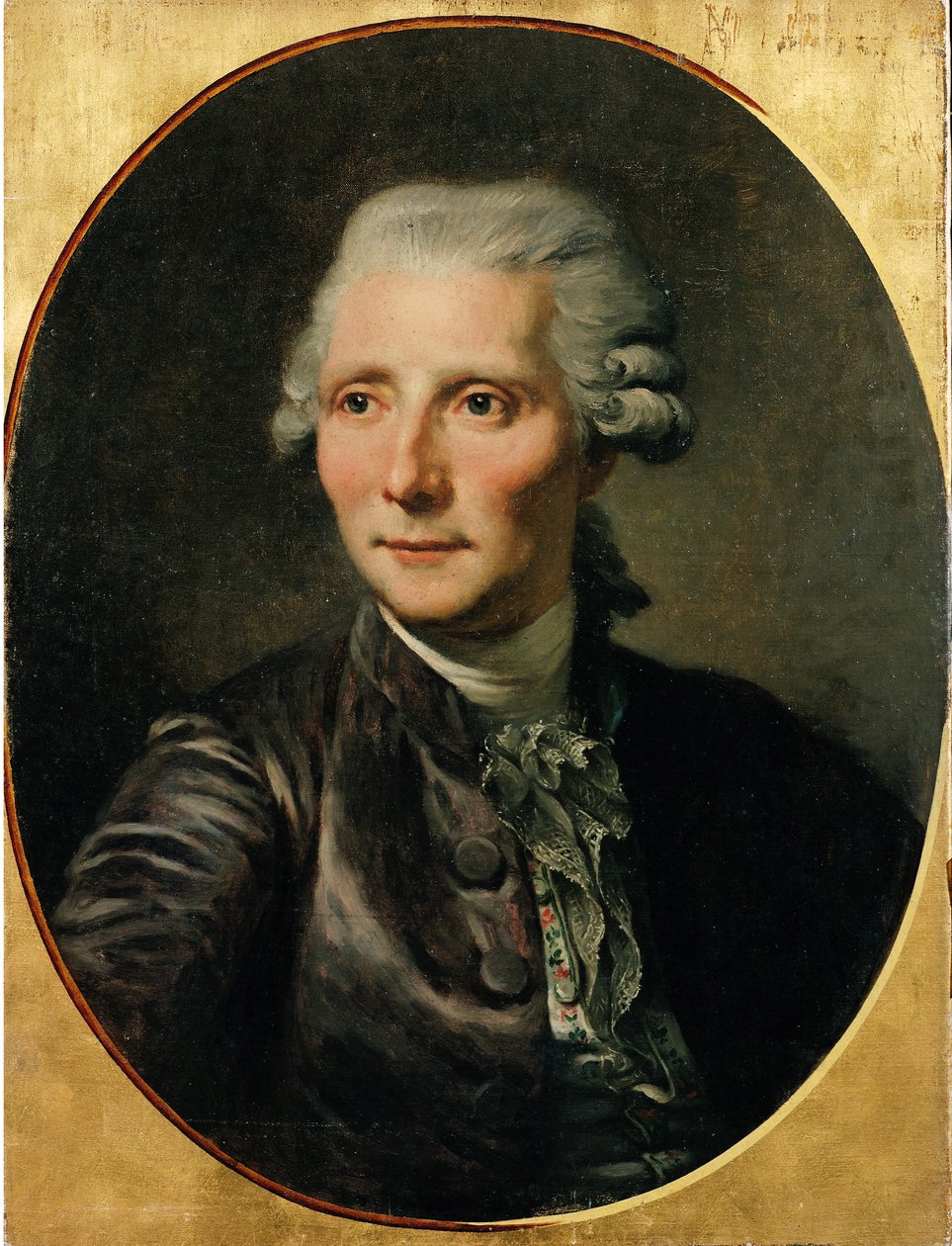 Portrett av Pierre Augustin Caron de Beaumarchais (1732-99) etter et maleri av Jean Baptiste Greuze av Paul Soyer