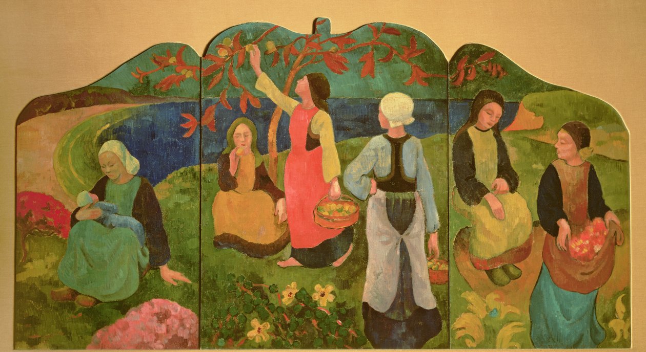 Pont Aven Triptych, 1892-93 (bord) av Paul Sérusier