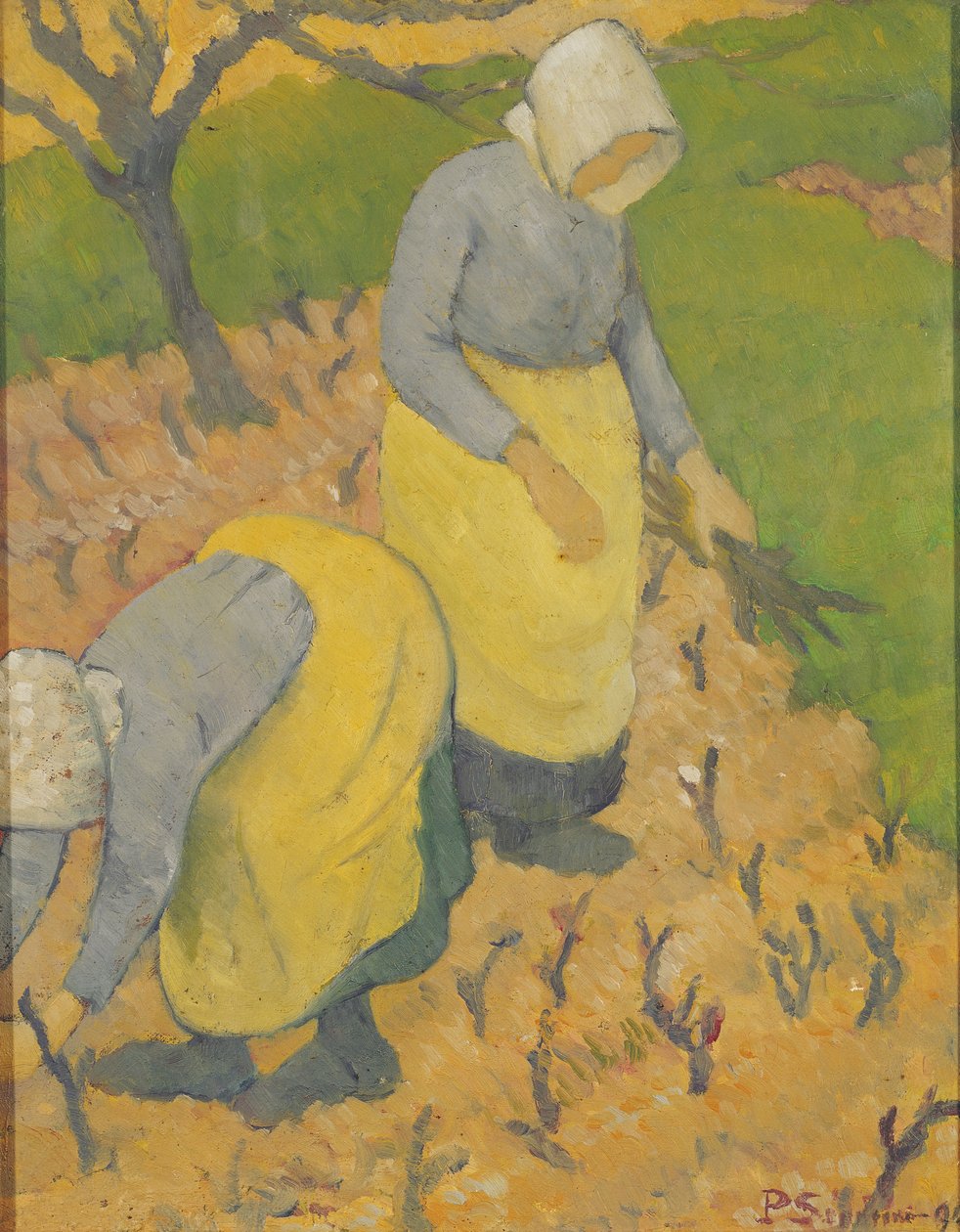 Kvinner i vingården, 1890 av Paul Sérusier