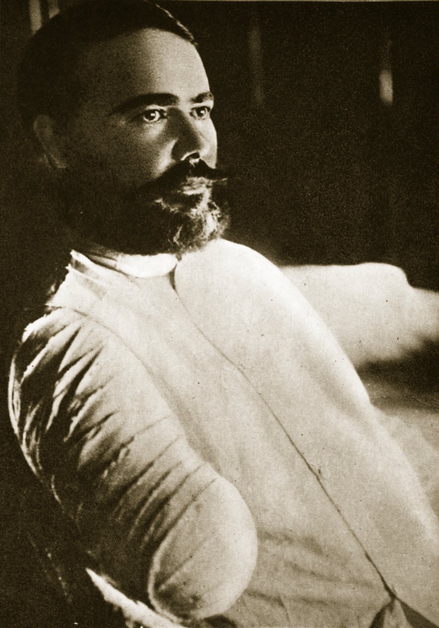 General Obregon etter at høyre arm ble blåst av en granat ved Santa Ana del Conde, 1915 av Paul Thompson