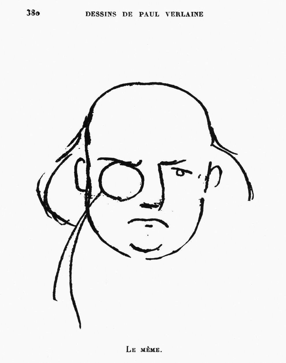 Portrett av Charles Leconte de Lisle av Paul Verlaine