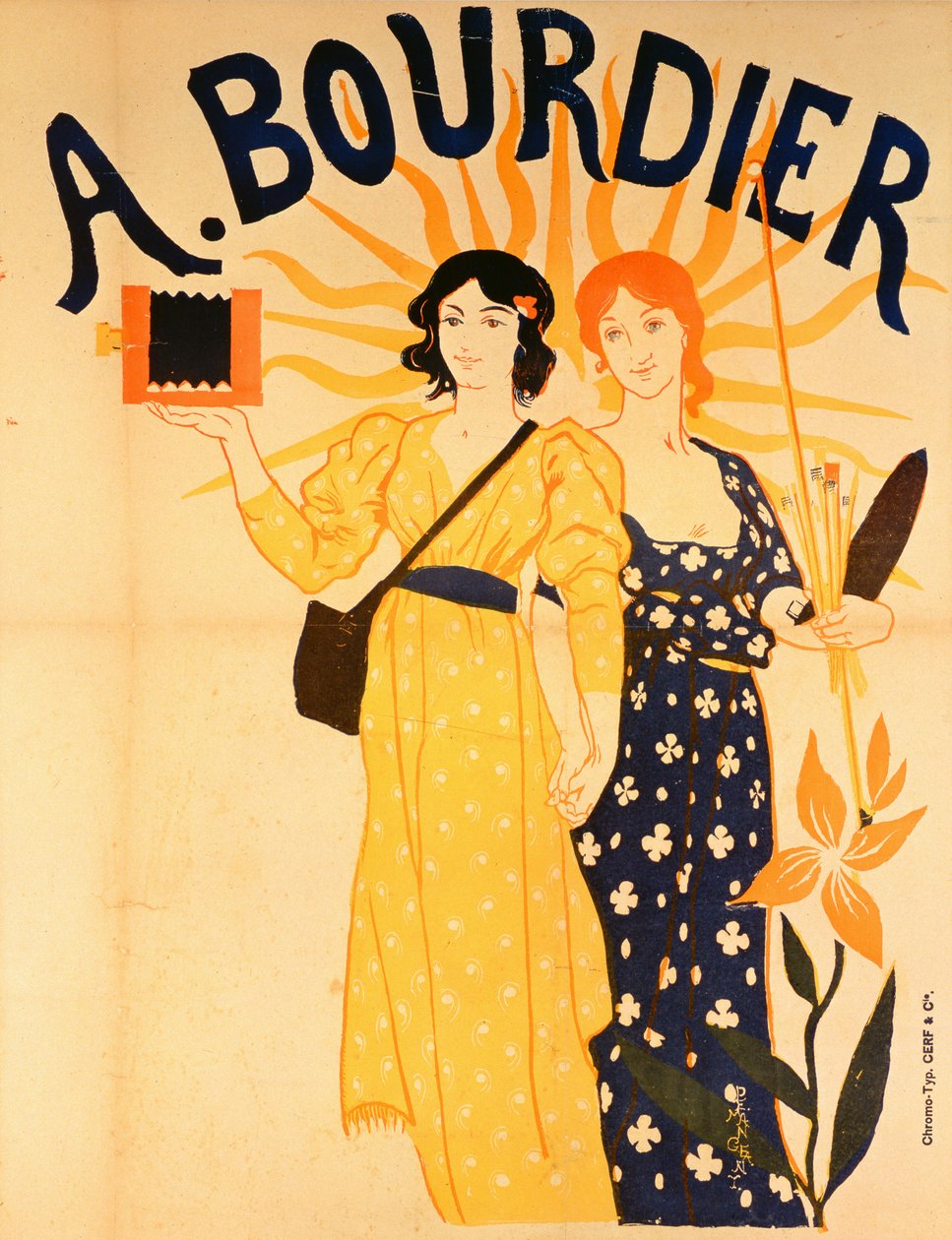 Annonse for Bourdier-kameraer av Paul Emile Mangeant