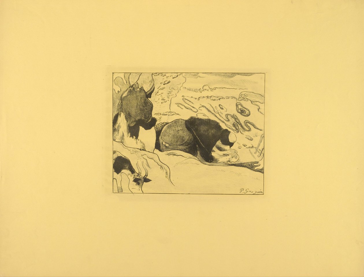 Vaskeriene av Paul Gauguin