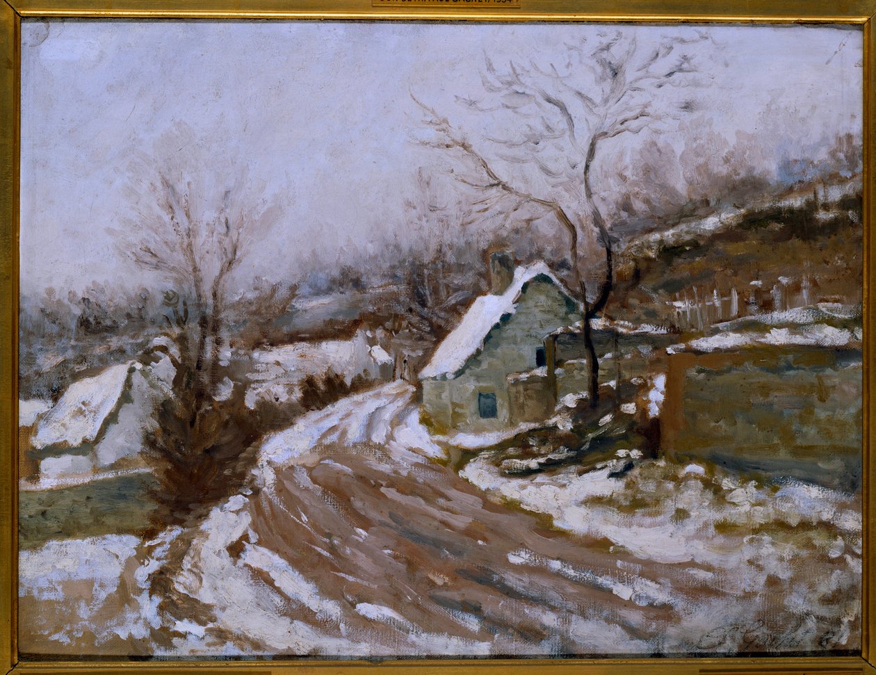 Den gamle veien ved Auvers-sur-Oise (Auvers sur Oise) Maleri av Paul Van Ryssel (1826-1909) 1881 Søn. 0,4x0,54m Paris, Musee d