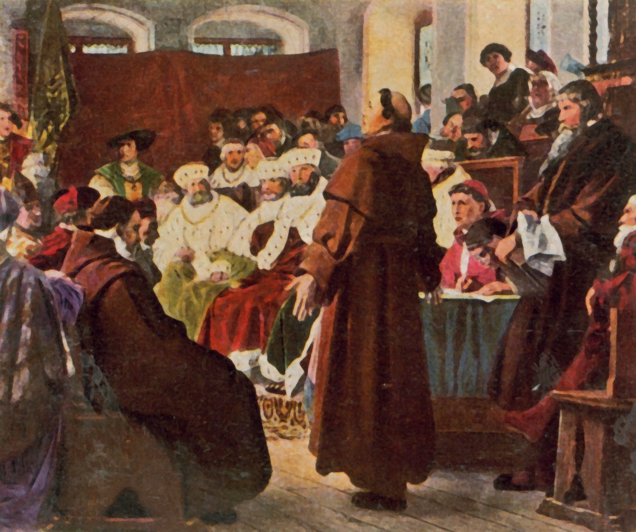 Luther på riksdagen i Worms av Paul (after) Thumann