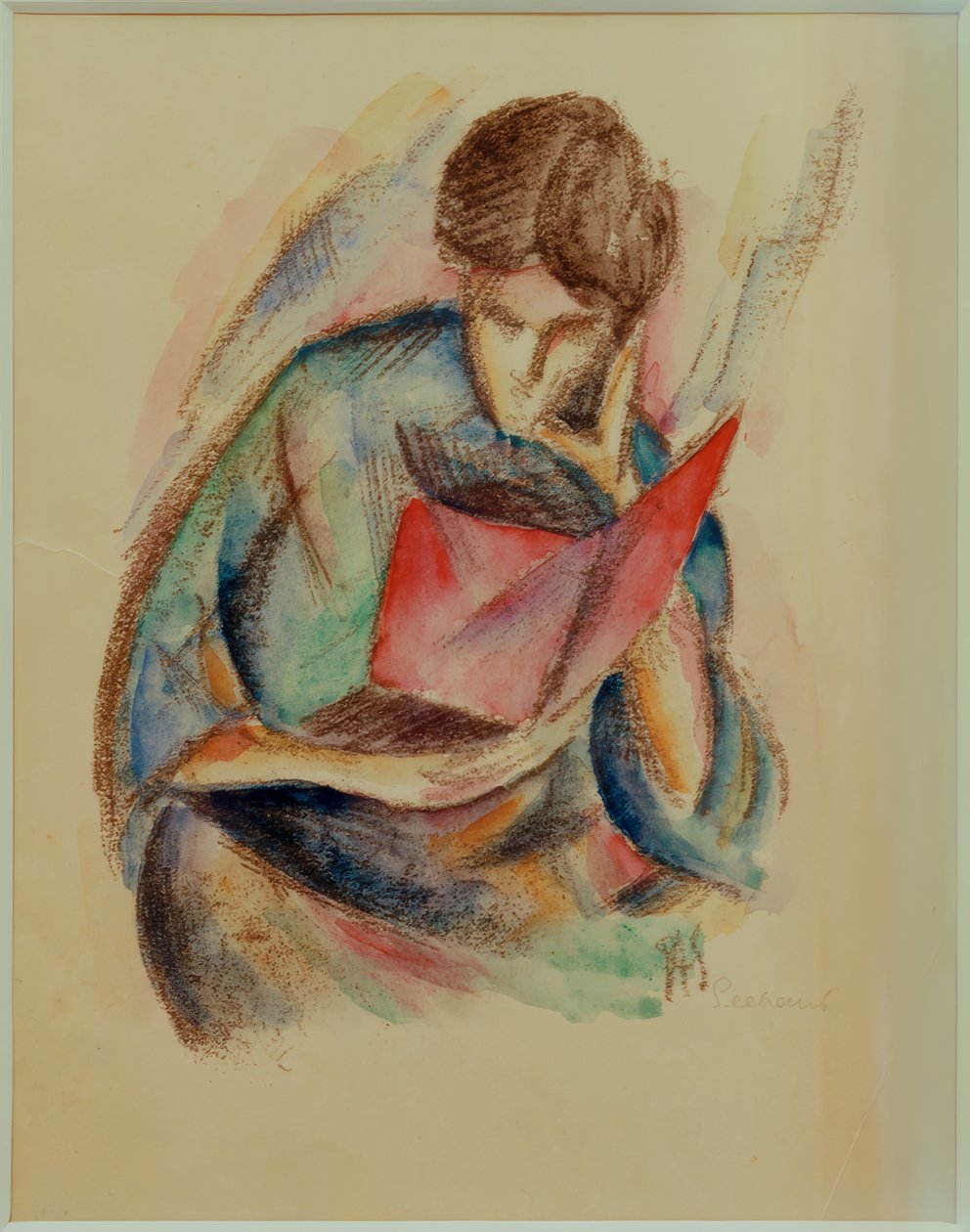 Lesende Frau av Paul Adolf Seehaus