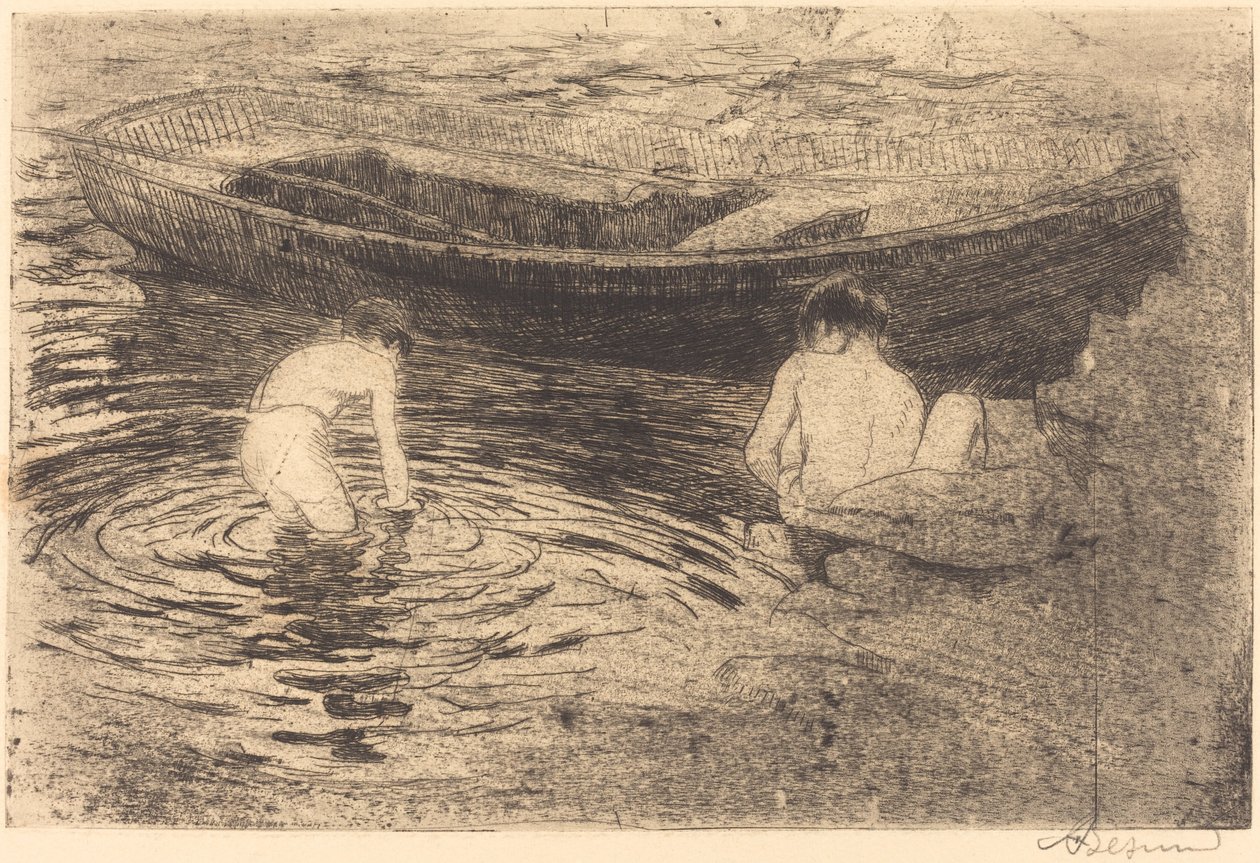 Bading ved Talloires Bading ved Talloires, 1888. av Paul Albert Besnard