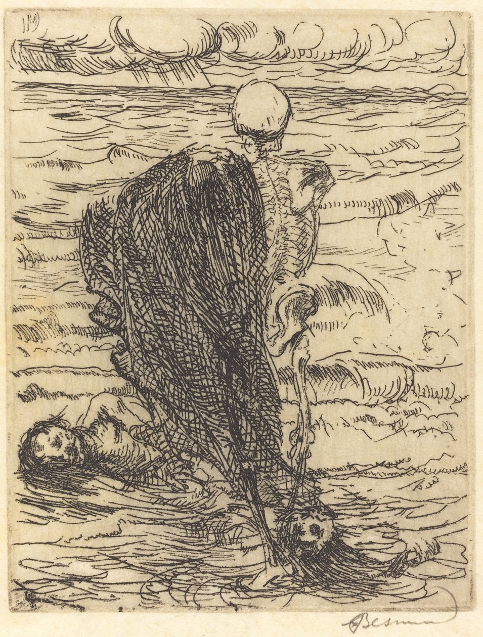 Cast of a Net The Net, 1900. av Paul Albert Besnard
