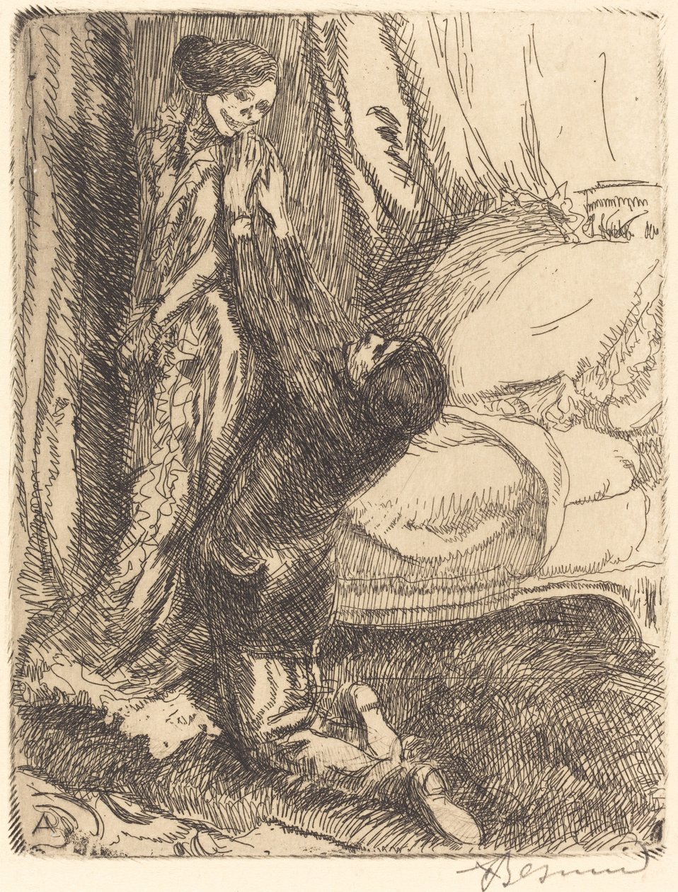 Coquette, 1900. av Paul Albert Besnard