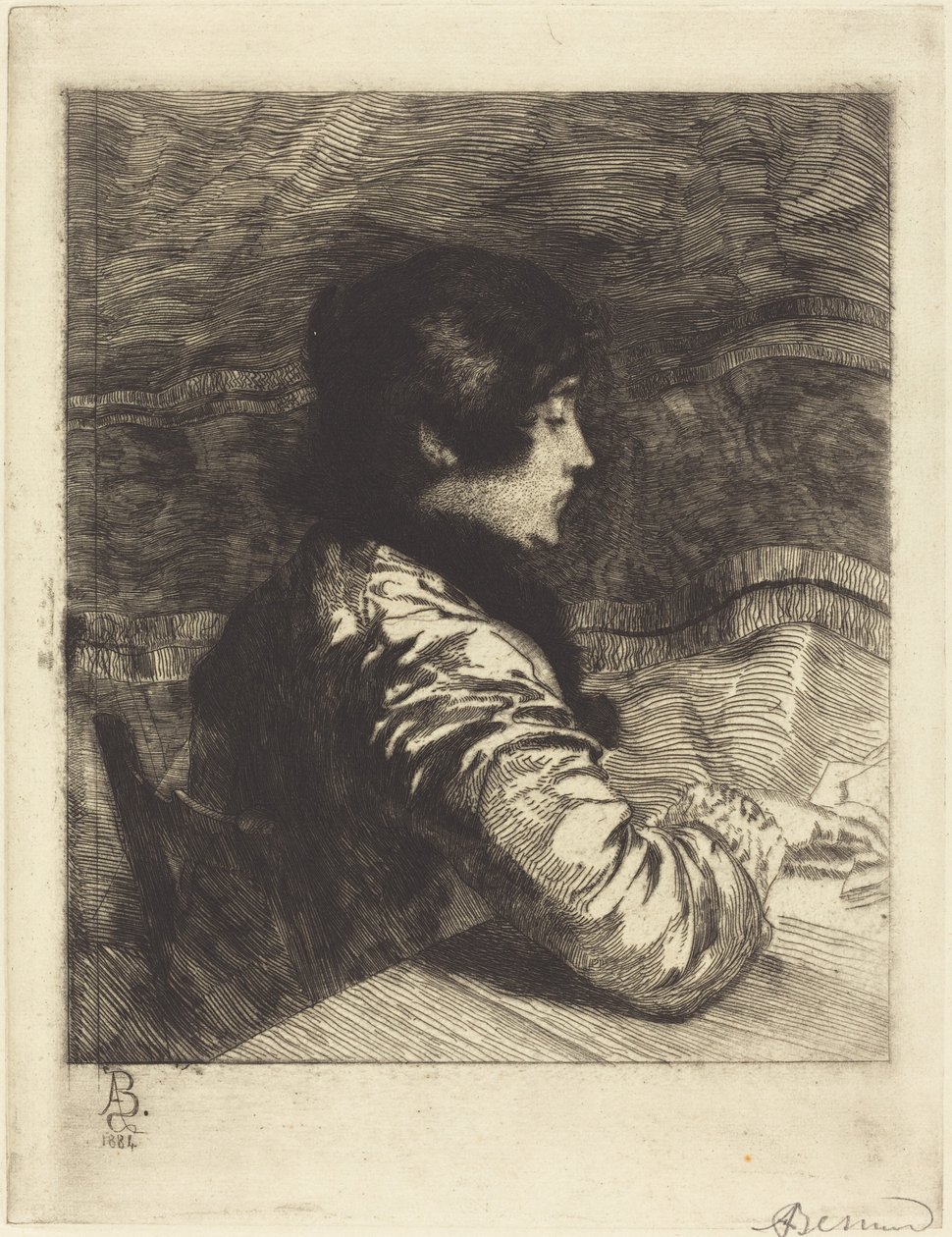 Madame Besnard, 1884. av Paul Albert Besnard