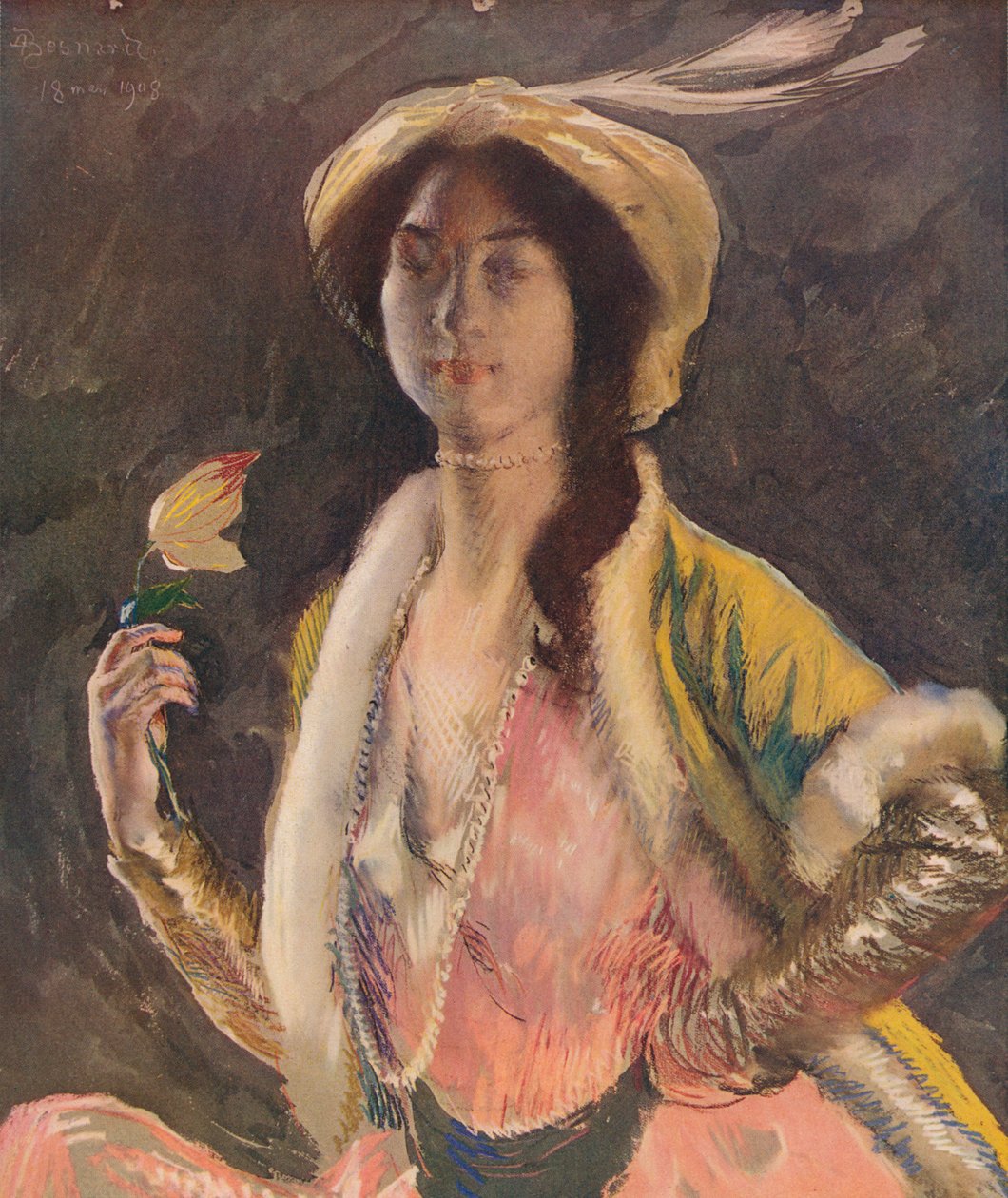 Portrett av frøken B, 1908, c1932 av Paul Albert Besnard