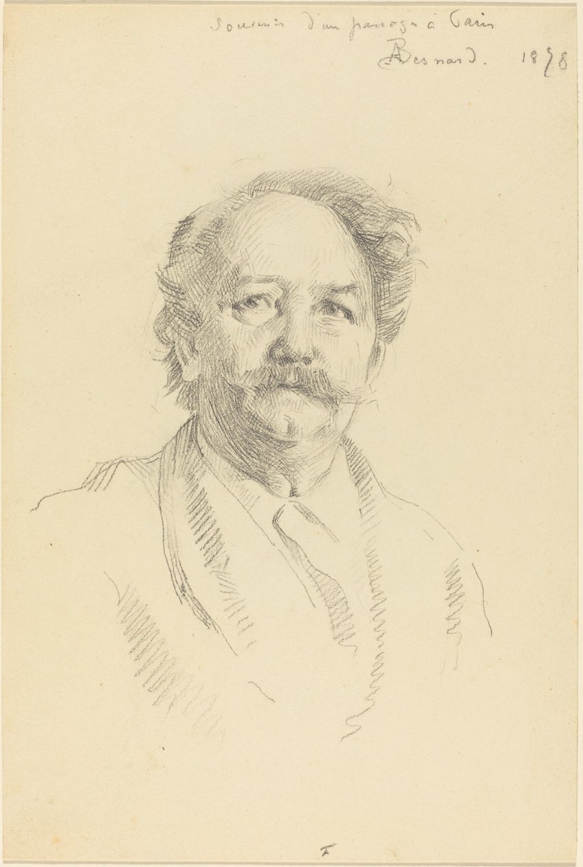 Portrett av en mann Souvenir av en passasje i Paris, 1898. av Paul Albert Besnard