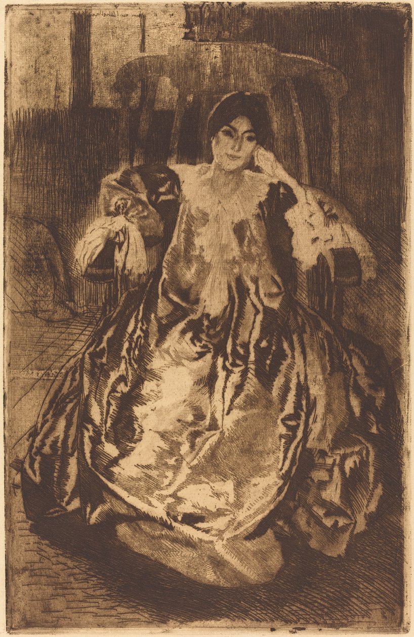 Silkekjolen Silkekjolen, 1887. av Paul Albert Besnard