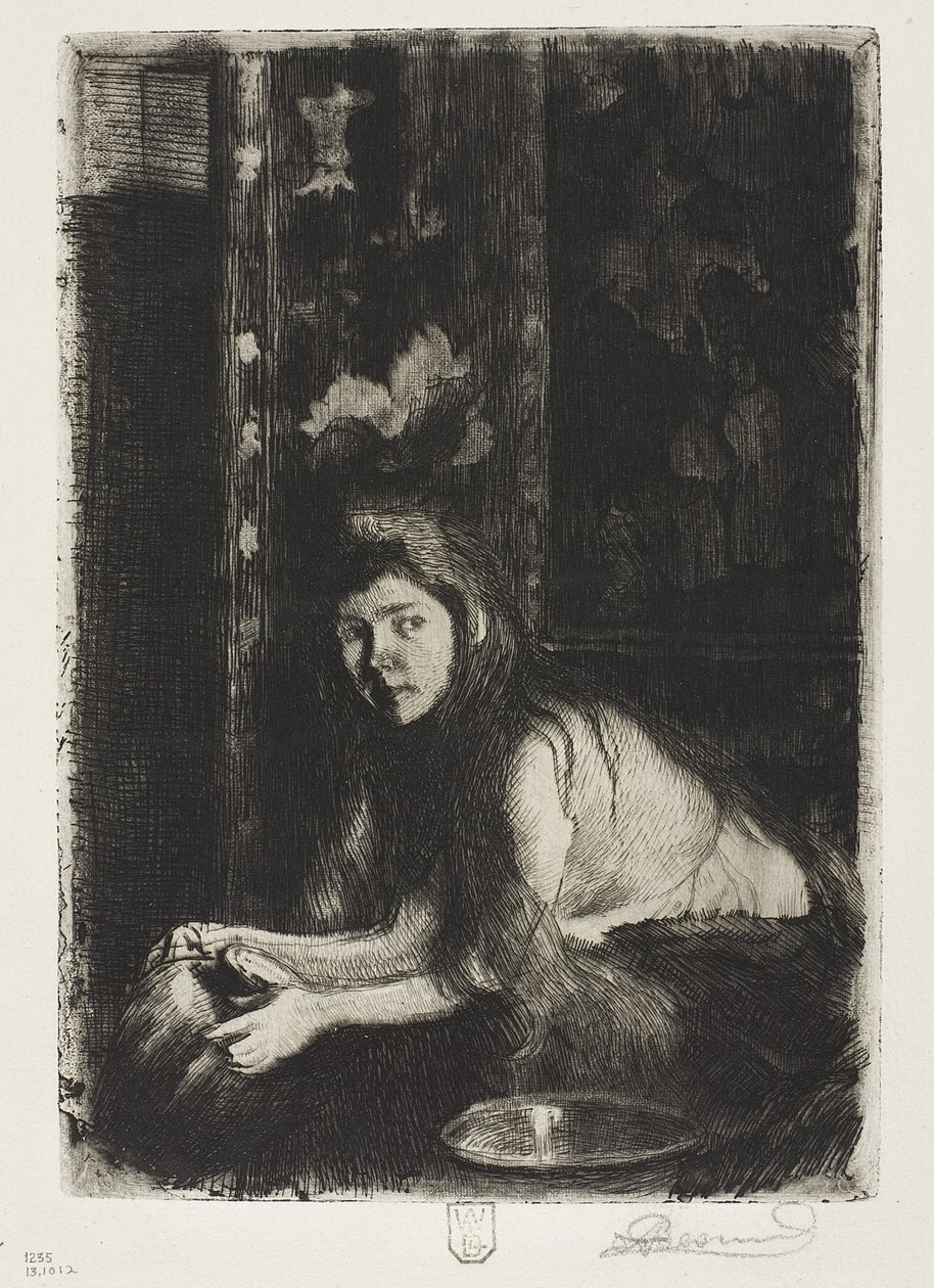 Kvinne med vase, 1894 av Paul Albert Besnard