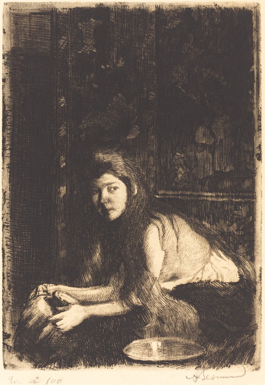 Kvinne med vase La femme au vase, 1894. av Paul Albert Besnard