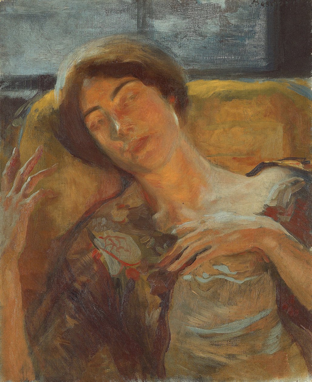 Kvinnens hode, ca. 1890 av Paul Albert Besnard
