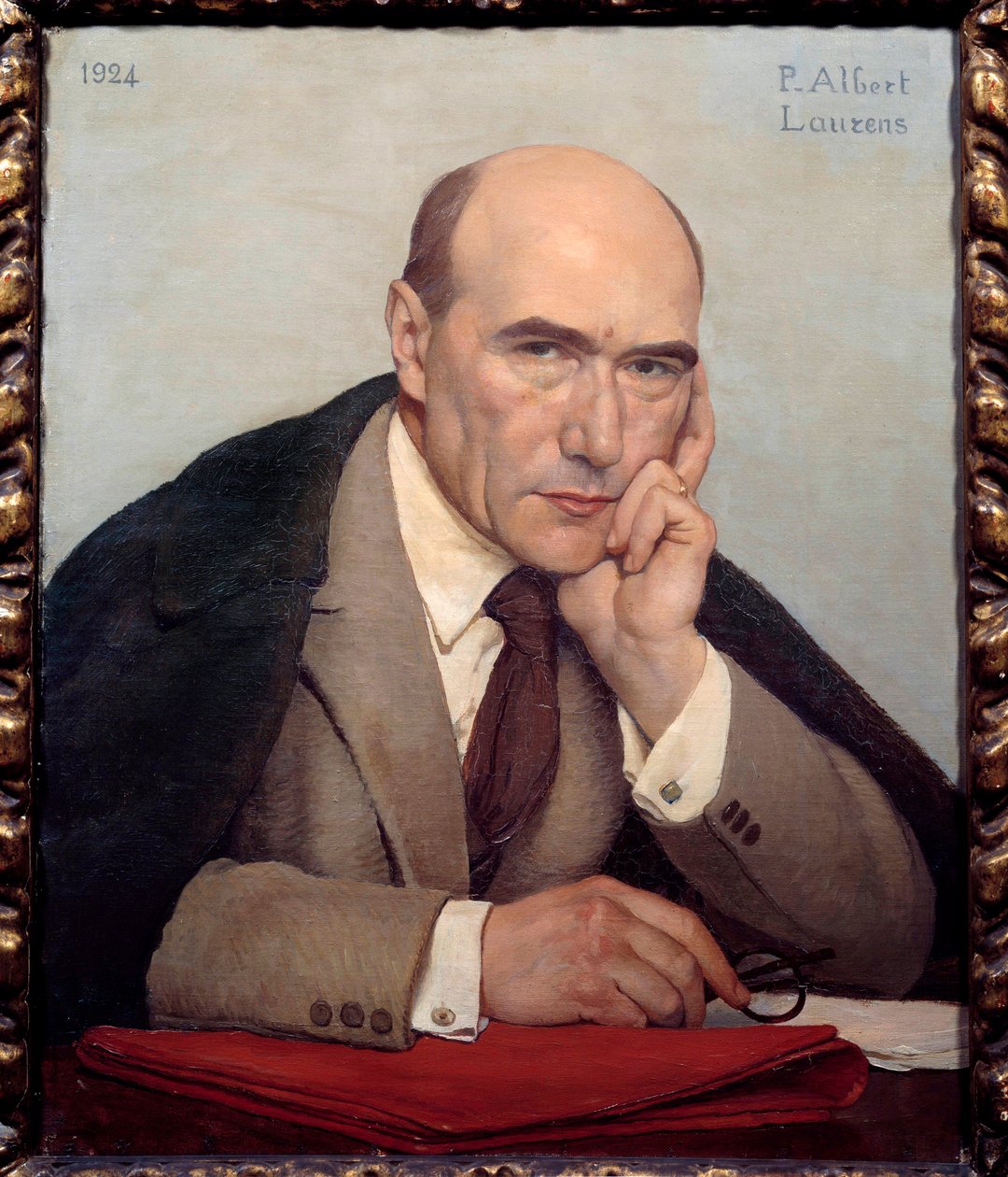 Portrett av den franske forfatteren Andre Gide (1869-1951) av Paul Albert Laurens