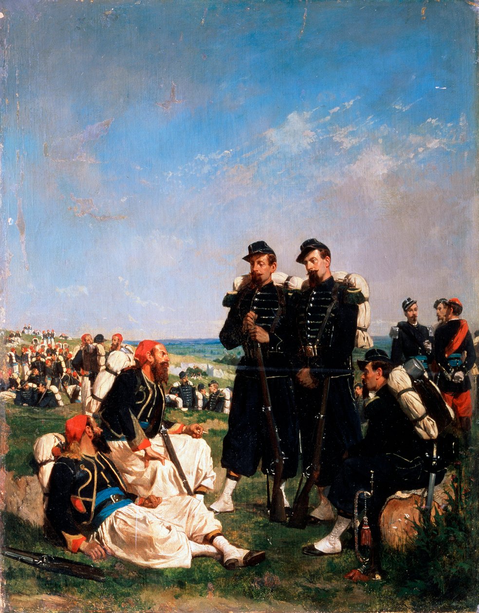 En fransk leir nær Sevastopol, 1800-tallet av Paul Alexandre Protais