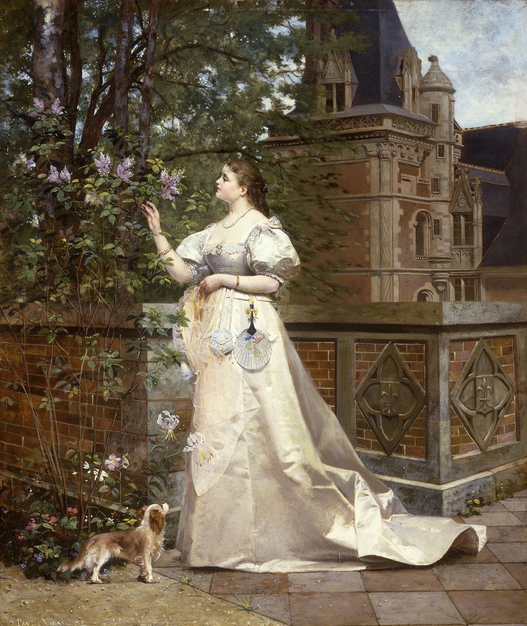Å plukke syriner, 1874 av Paul Alphonse Viry