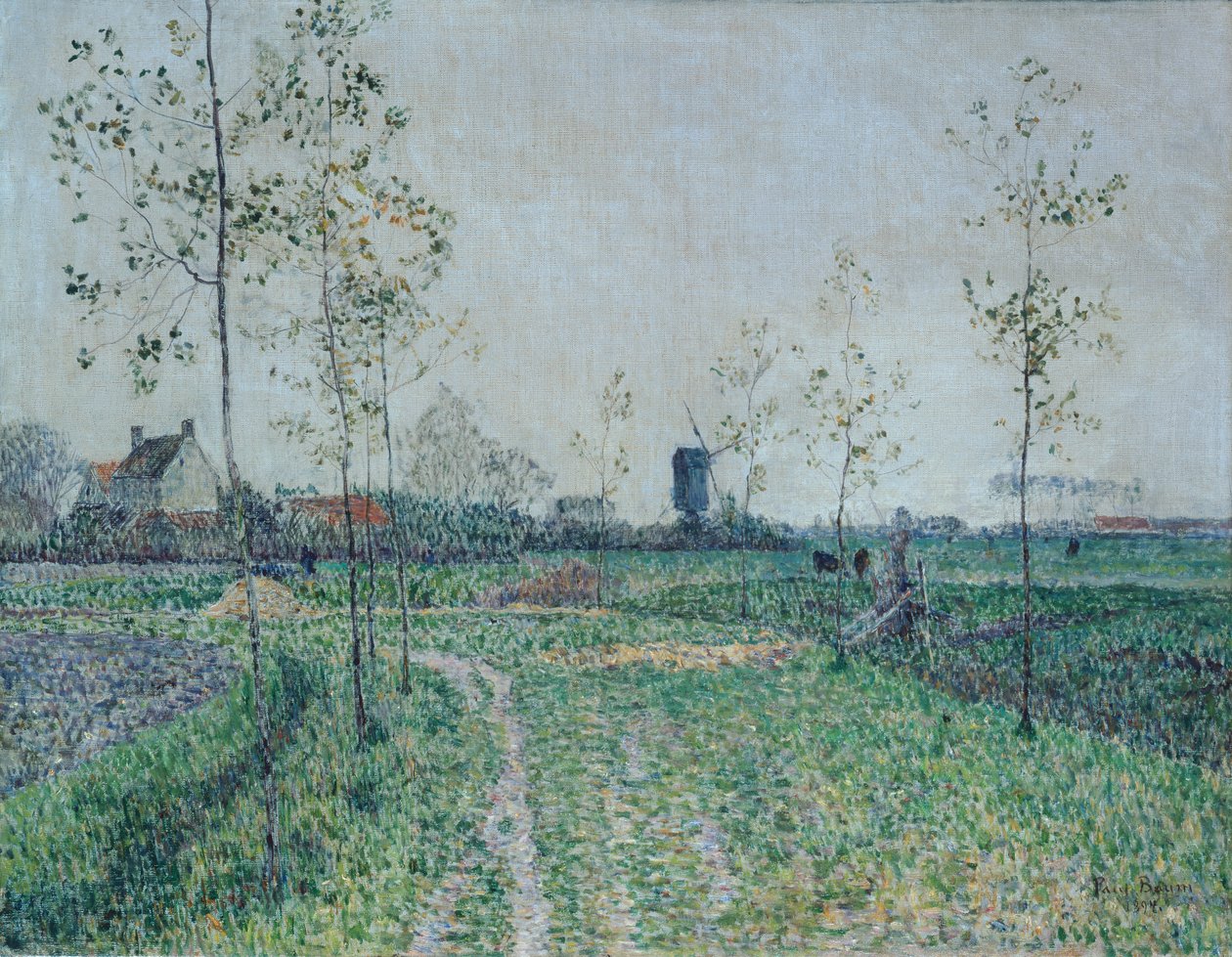 Høstlandskap nær Knokke, Belgia av Paul Baum
