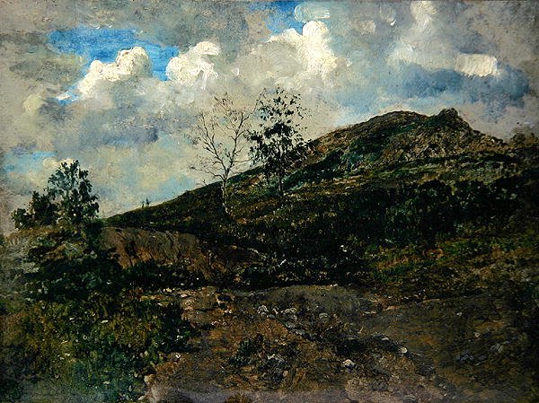 Horselberg (olje på papir og kort) av Paul Baum