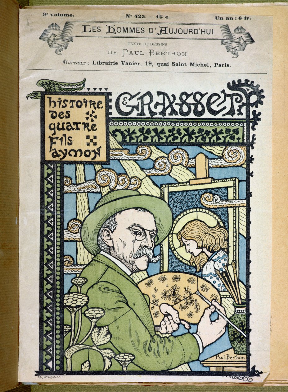 Portrett av Eugene Grasset (1841-1917) fra «The Men of Today» av Paul Berthon