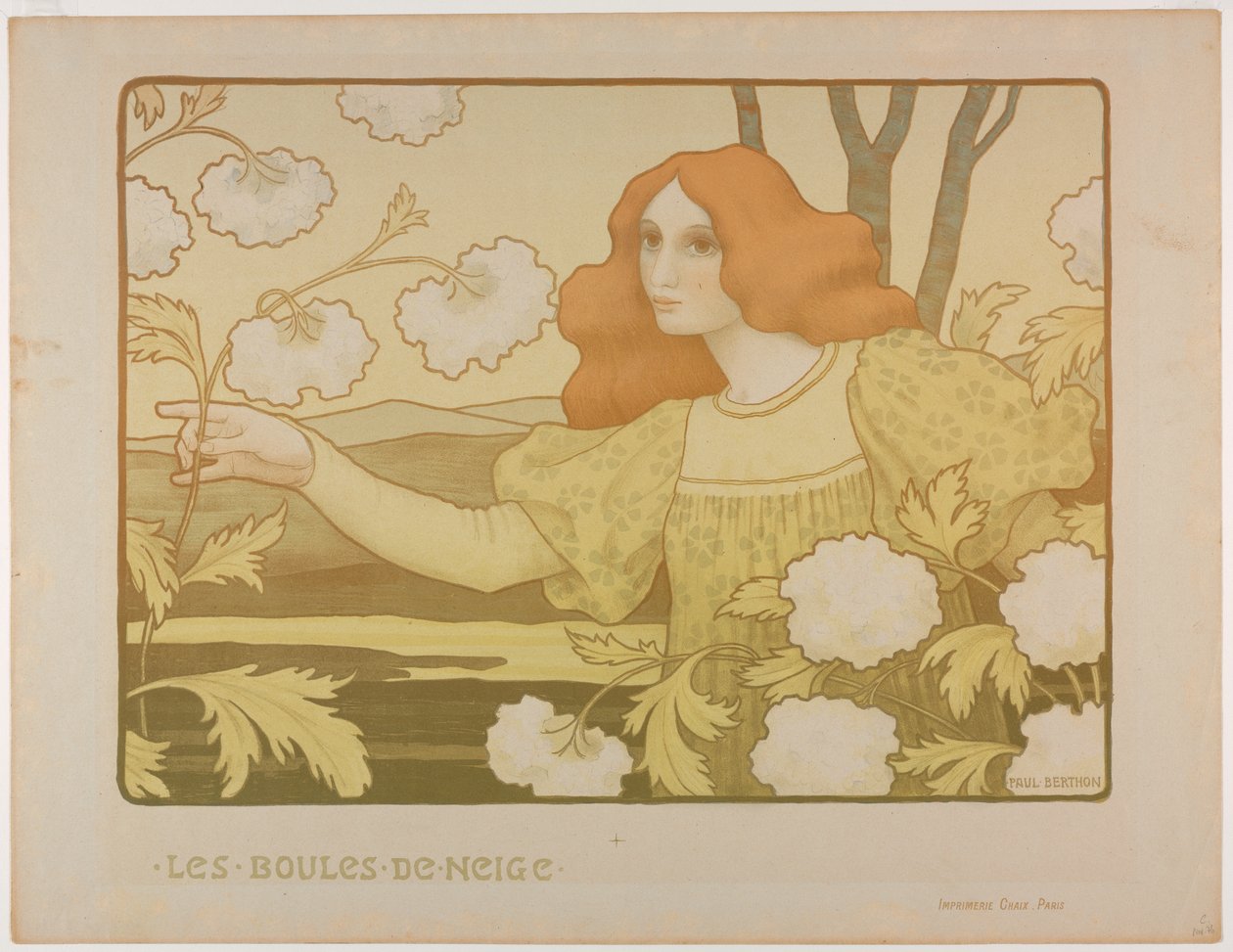 Snøballer, ca. 1900. av Paul Berthon
