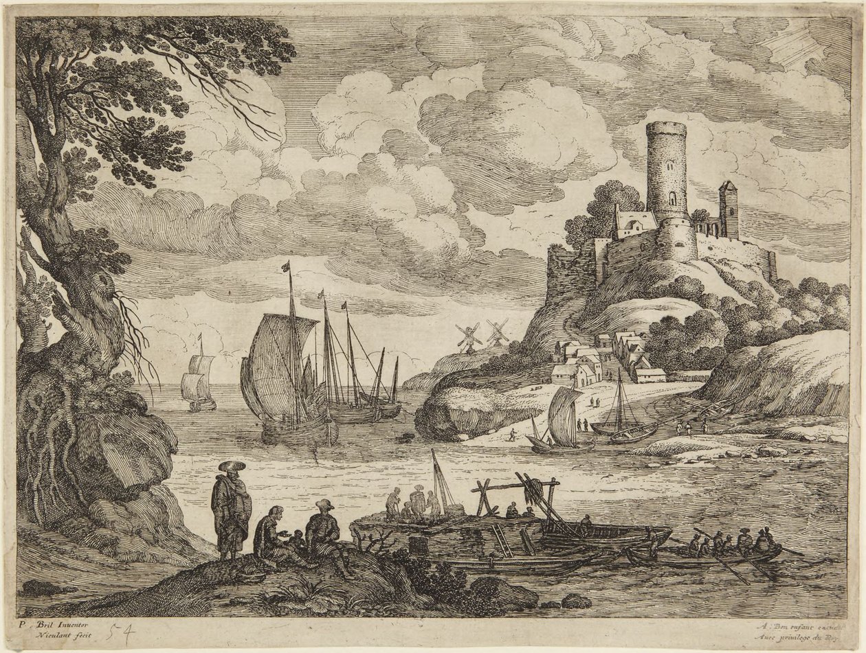 Havnescene av Paul Bril