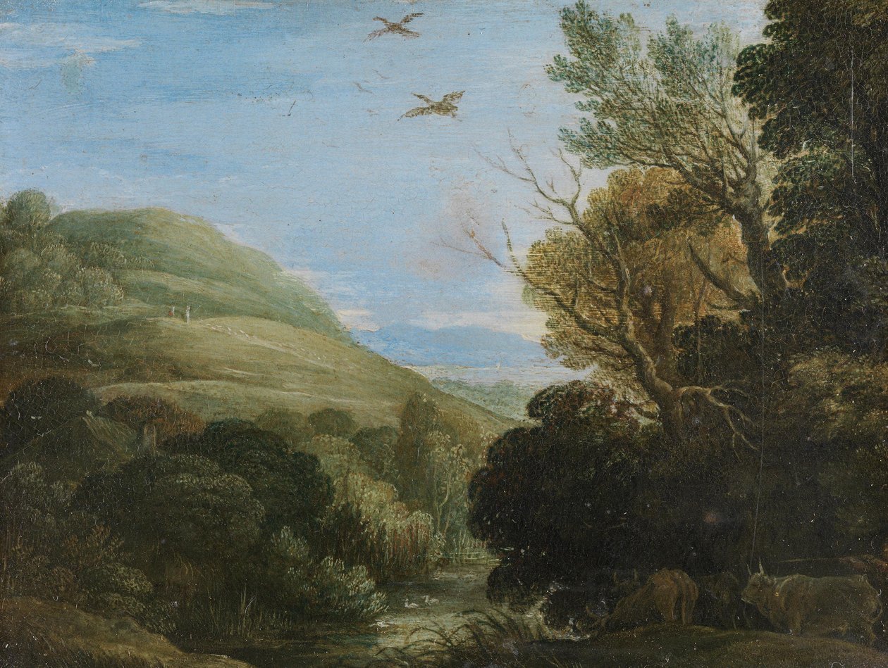 Kuperet landskap av Paul Bril