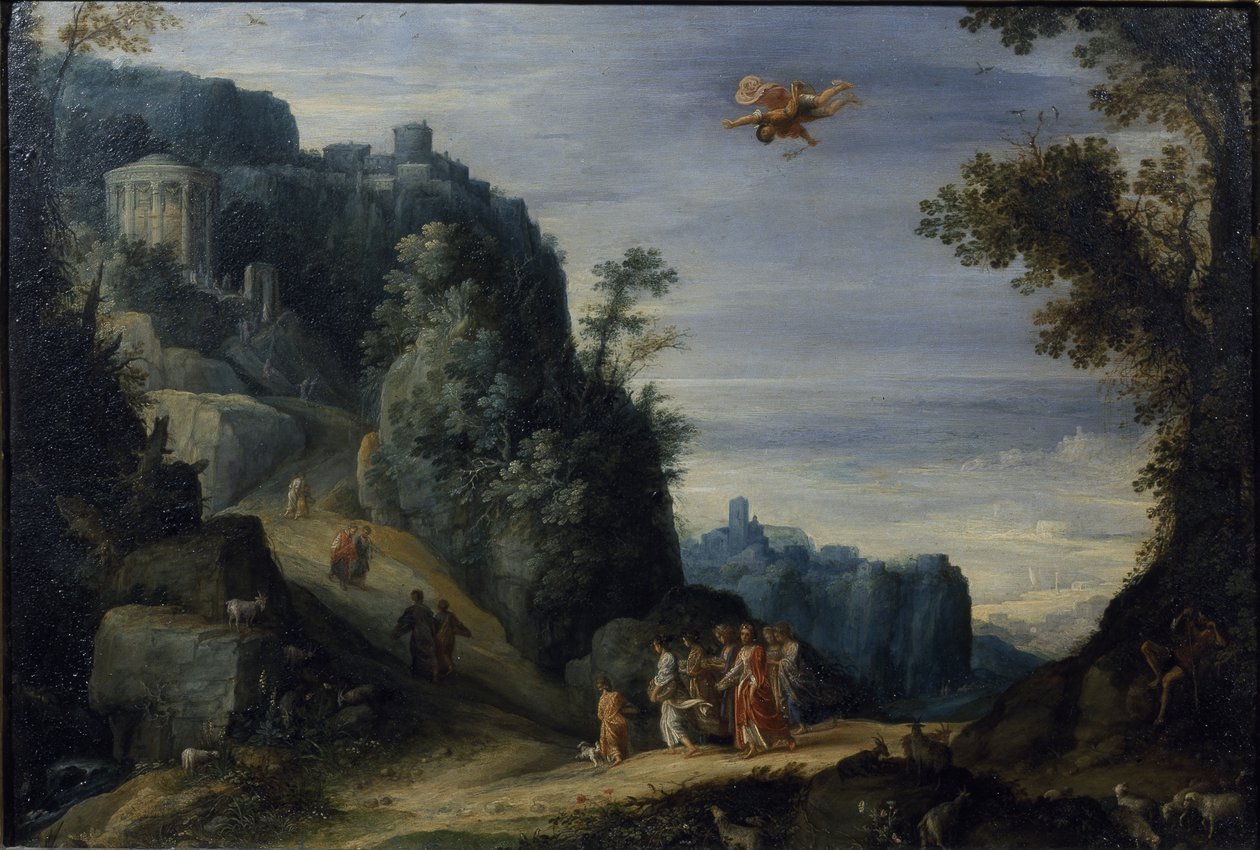 Mercury and Herse, ca. 1605 (olje på kobberpanel) av Paul Brill or Bril