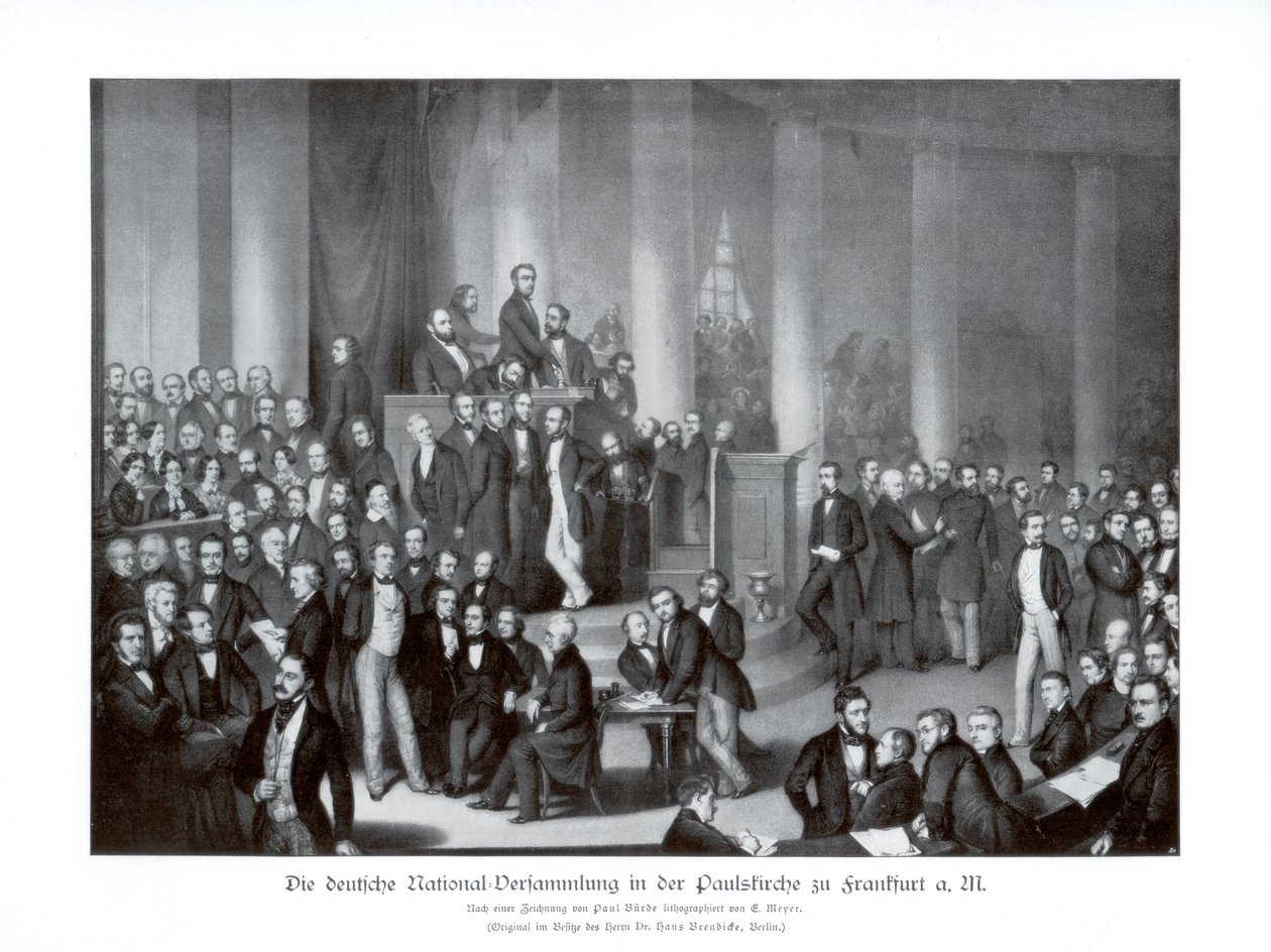 Tysk nasjonalforsamling, Frankfurt, 1900. av Paul Burde