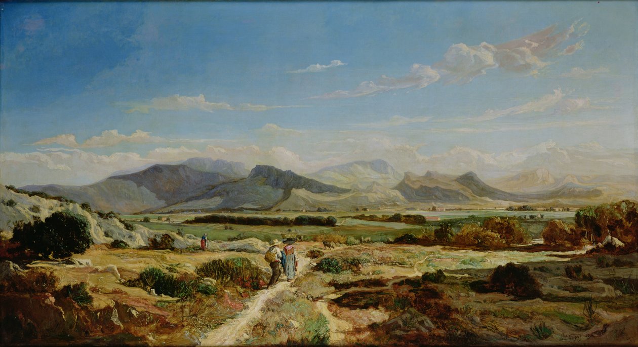 Åser nær Allauch, 1862 av Paul Camille Guigou