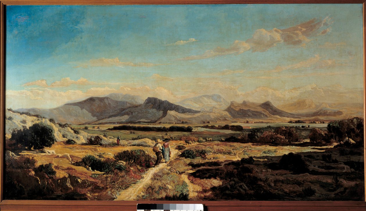 The Hills of Allauch Maleri av Paul Camille Guigou (1834-1871) 1862 Marseille, Museum of Fine Arts av Paul Camille Guigou
