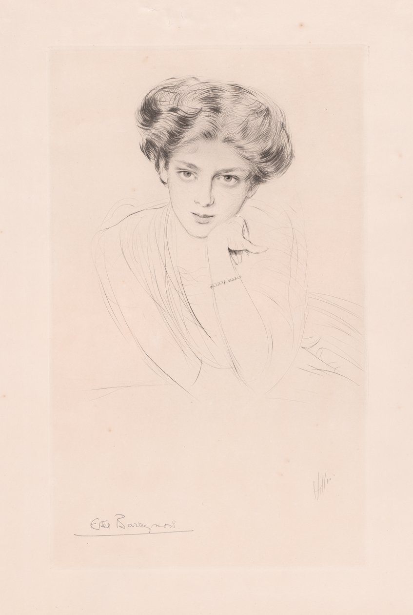 Ethel Barrymore av Paul Cesar Helleu