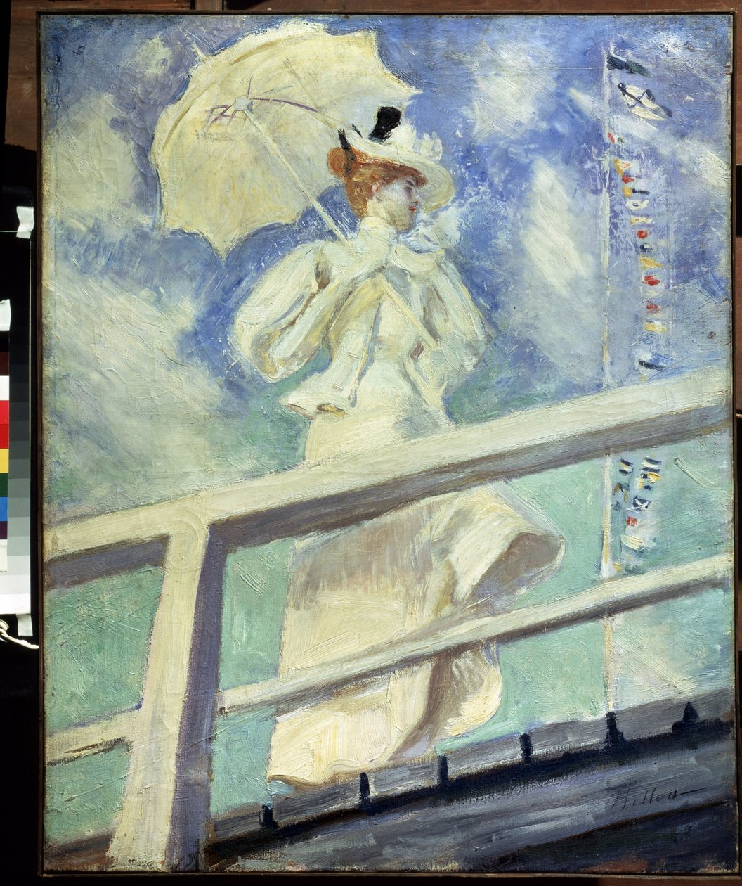Kvinne i hvitt. Maleri av Paul Cesar Helleu (1859-1927). Olje på lerret impresjonisme. Størrelse: 82x66cm. Pushkin-museet, Moskva av Paul Cesar Helleu