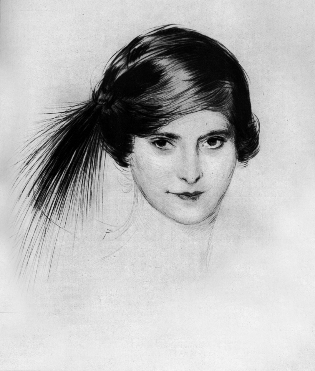Helena Rubinstein-portrett fra magasinet "Le theatre" mai 1912 av Paul Cesar Helleu