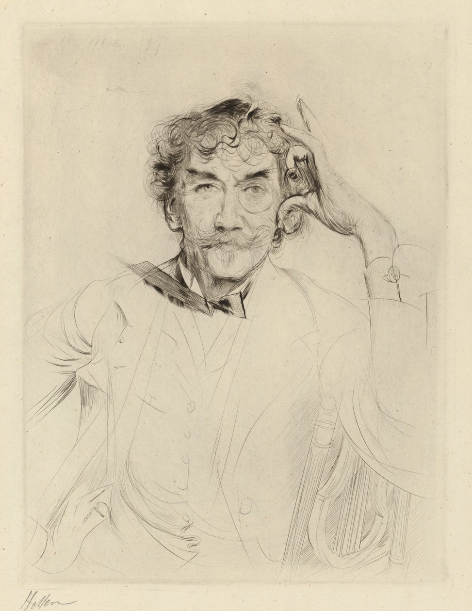 J. A. M. Whistler av Paul Cesar Helleu