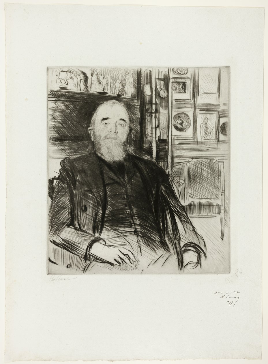 Portrett av Alexis Rouart av Paul Cesar Helleu