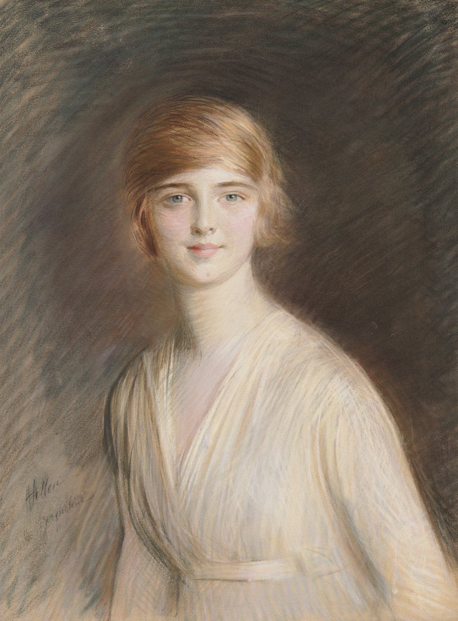 Portrett av Jacqueline (pastell på papir) av Paul Cesar Helleu