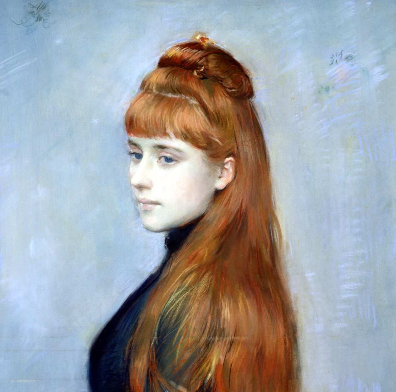 Portrett av Mademoiselle Alice Guerin (detalj av 154179) av Paul Cesar Helleu